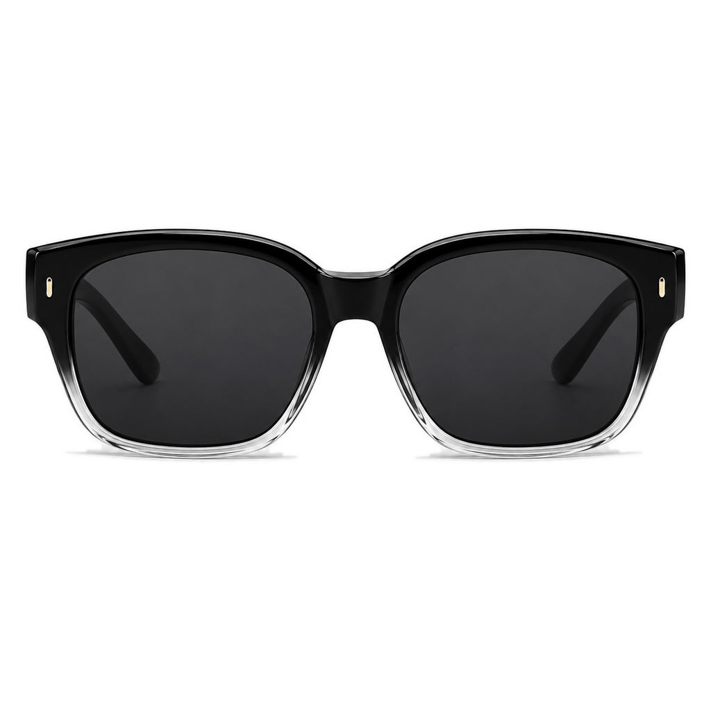 Lunettes de soleil par-dessus AURORE noir dégradé, vue de face