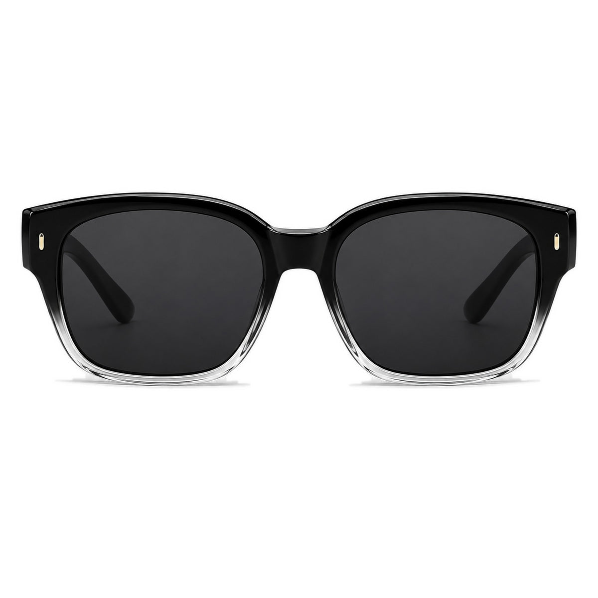 Lunettes de soleil par-dessus AURORE noir dégradé, vue de face