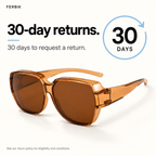 BRUME tea fit-over sunglasses, 30-day returns