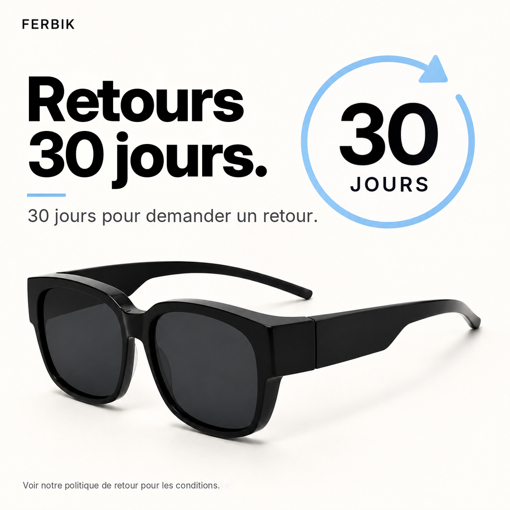 Lunettes de soleil NORDET gris fumé, retours sous 30 jours