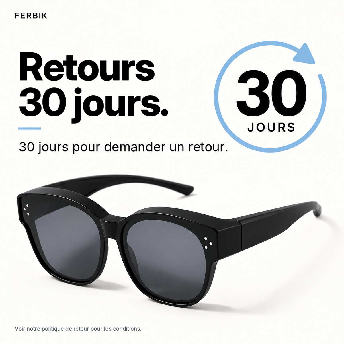 Lunettes de soleil PETIT NORD noir pour enfant, retours sous 30 jours