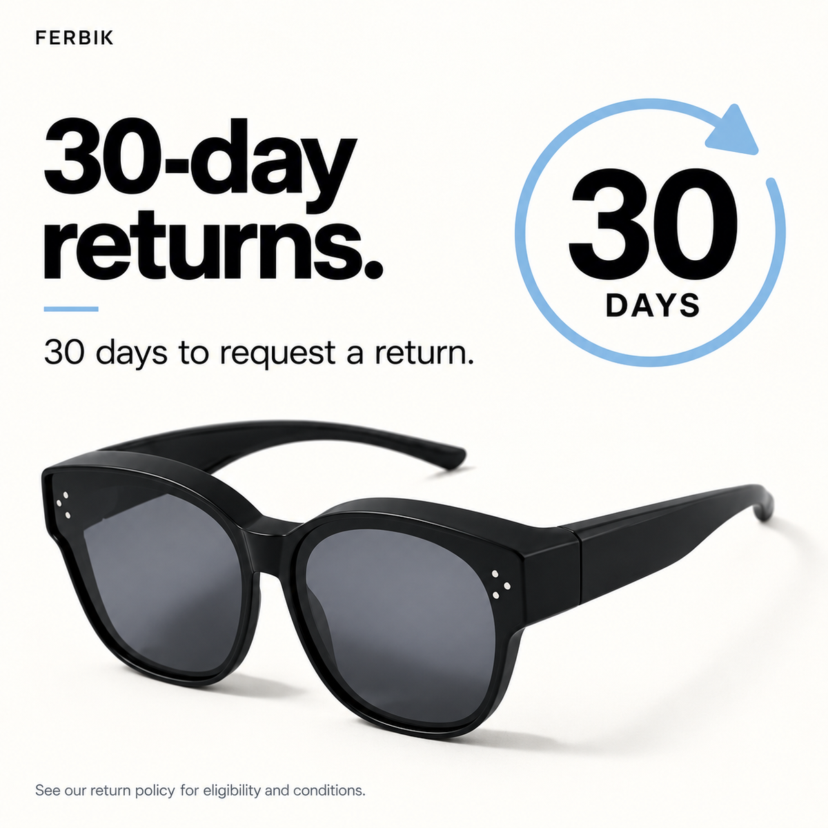PETIT NORD black kids fit-over sunglasses, 30-day returns