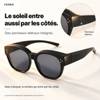 Lunettes de soleil PETIT NORD noir pour enfant avec panneaux latéraux intégrés