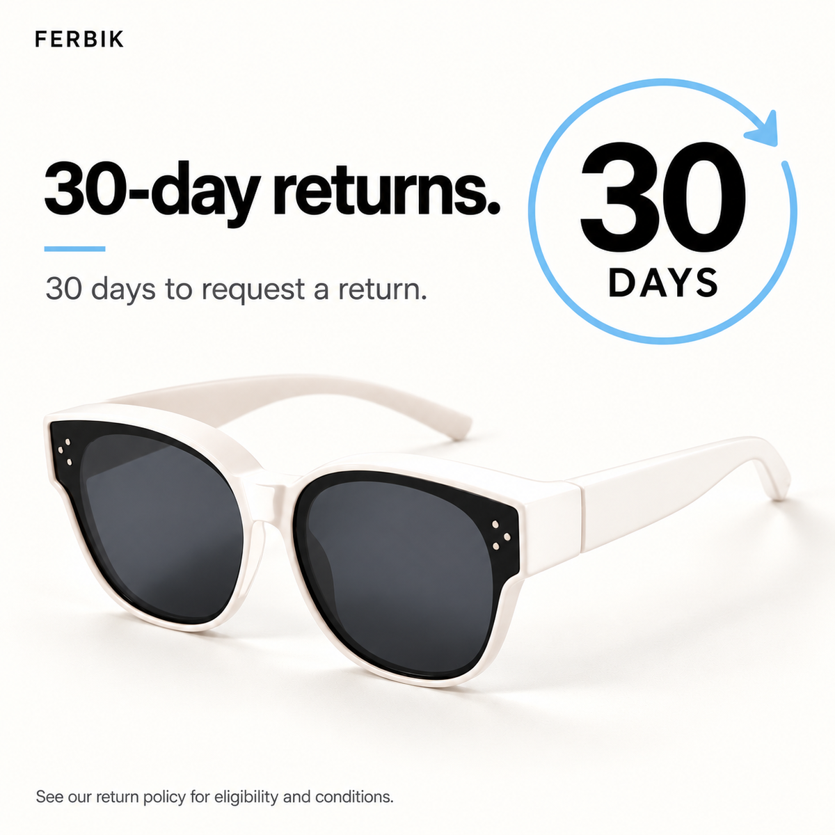 PETIT NORD cream kids fit-over sunglasses, 30-day returns