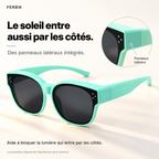 Lunettes de soleil PETIT NORD menthe pour enfant avec panneaux latéraux intégrés