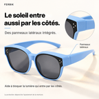 Lunettes de soleil PETIT NORD bleu ciel pour enfant avec panneaux latéraux intégrés