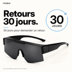 Lunettes de soleil RAFALE fumé, retours sous 30 jours
