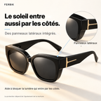 Lunettes de soleil VESPRA noir avec panneaux latéraux intégrés