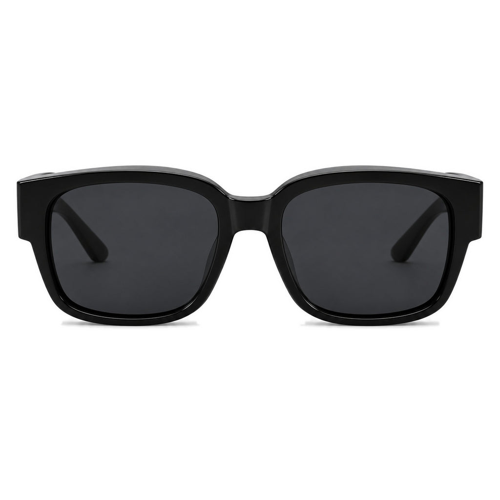 NORDET smoke grey fit-over sunglasses, front view