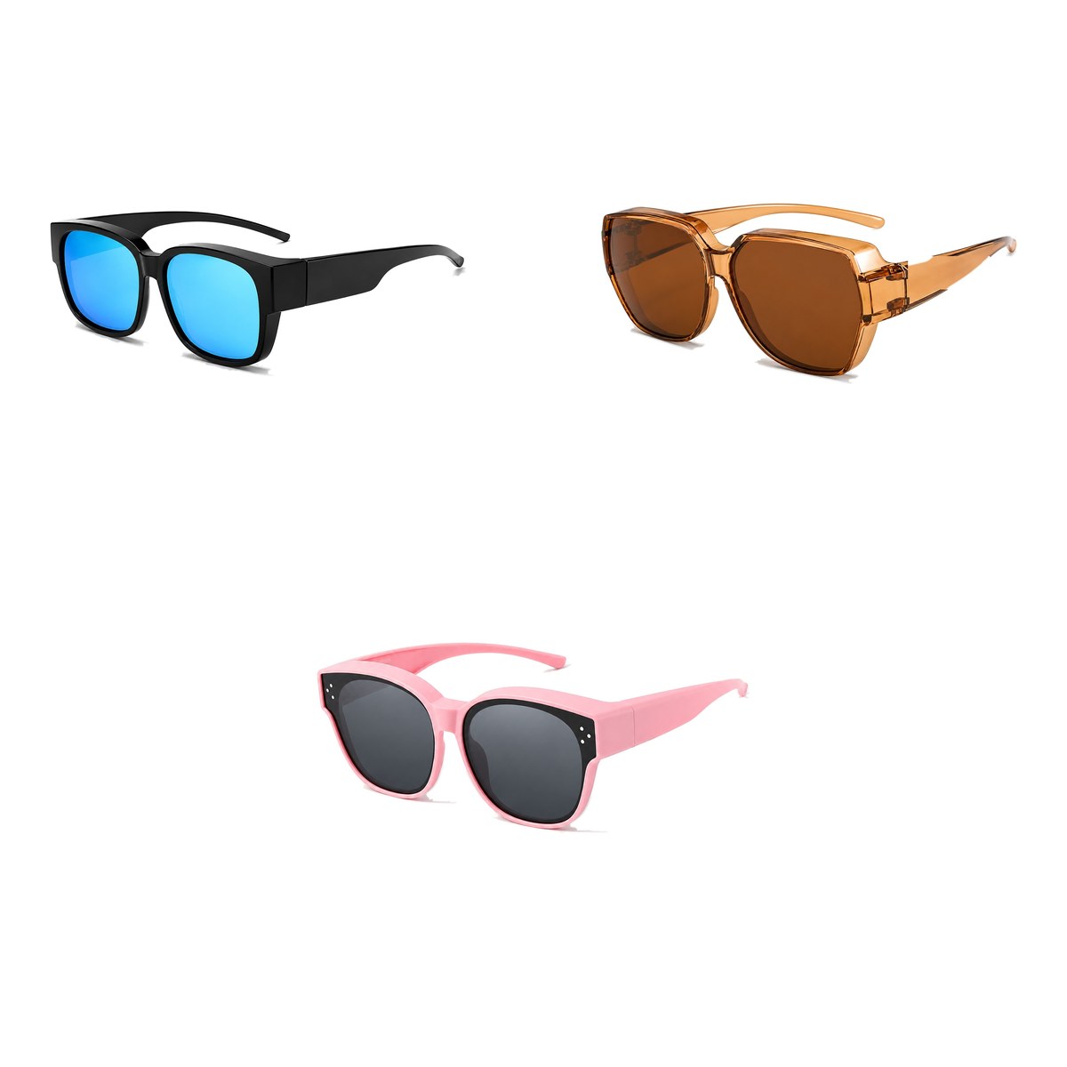 Ferbik family pack: NORDET — Blue mirror, BRUME — Tea, PETIT NORD Pink