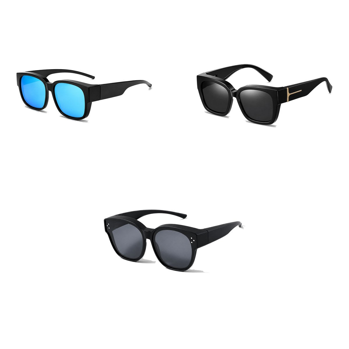 Ferbik family pack: NORDET — Blue mirror, VESPRA — Black, PETIT NORD Black