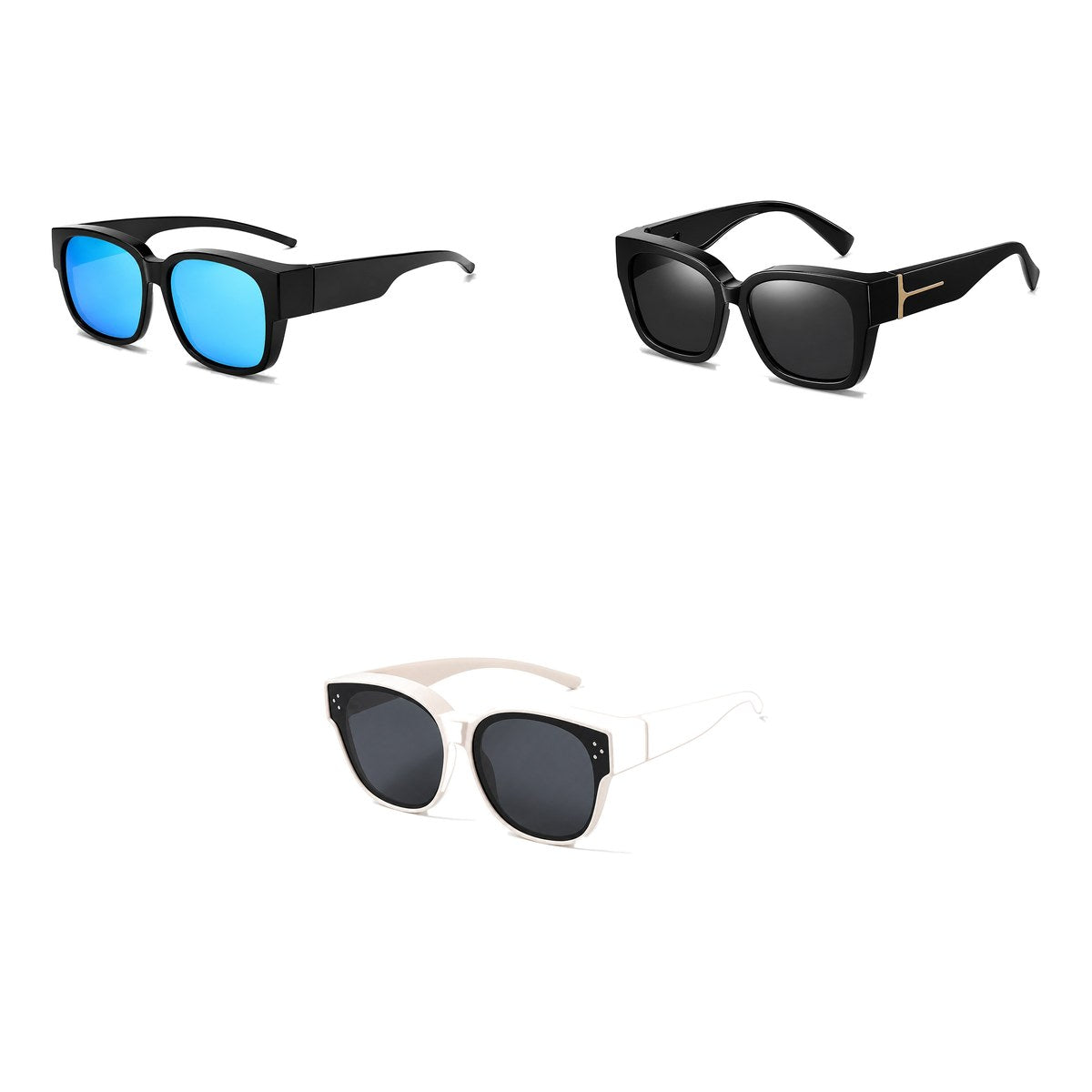Ferbik family pack: NORDET — Blue mirror, VESPRA — Black, PETIT NORD Cream