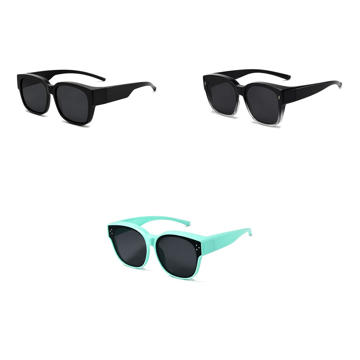 Ferbik family pack: NORDET — Smoke grey, AURORE — Graduated black, PETIT NORD Mint