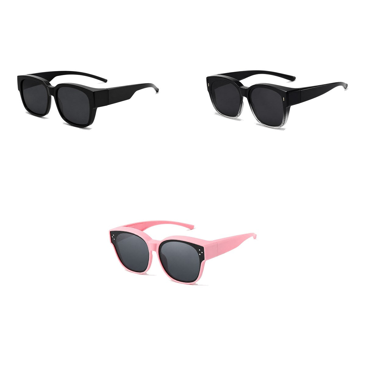Ferbik family pack: NORDET — Smoke grey, AURORE — Graduated black, PETIT NORD Pink