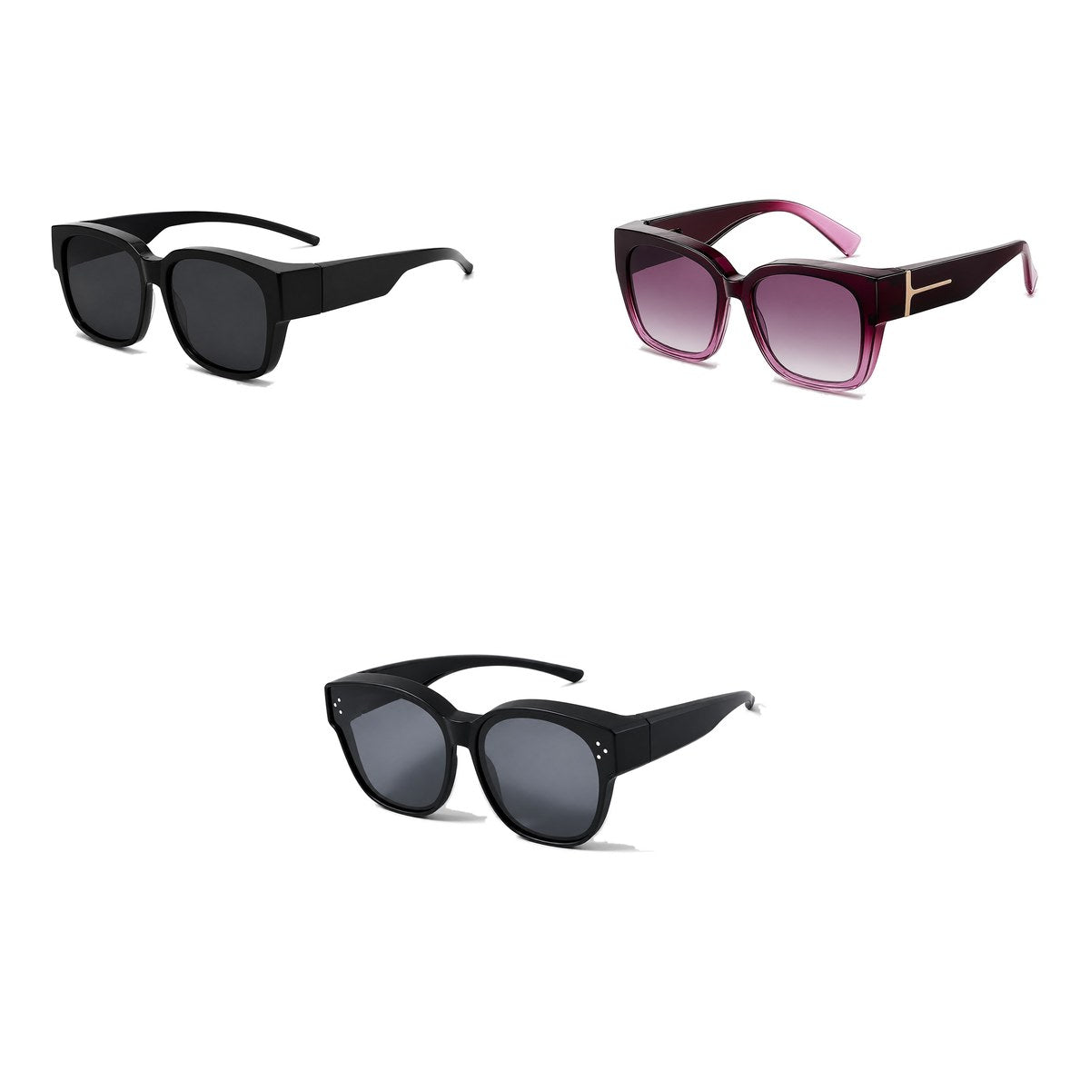 Ferbik family pack: NORDET — Smoke grey, VESPRA — Graduated plum, PETIT NORD Black