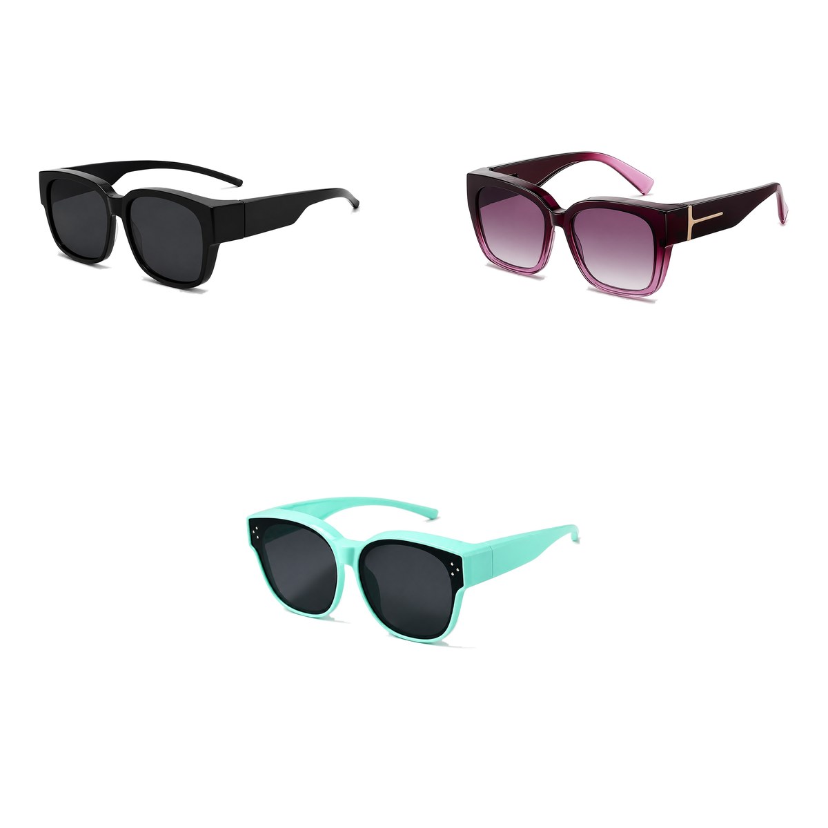 Ferbik family pack: NORDET — Smoke grey, VESPRA — Graduated plum, PETIT NORD Mint
