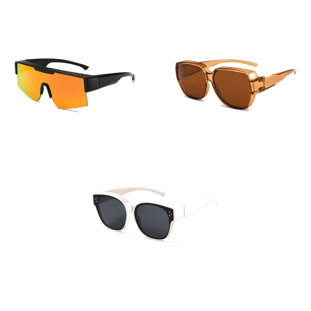 Ferbik family pack: RAFALE — Orange mirror, BRUME — Tea, PETIT NORD Cream