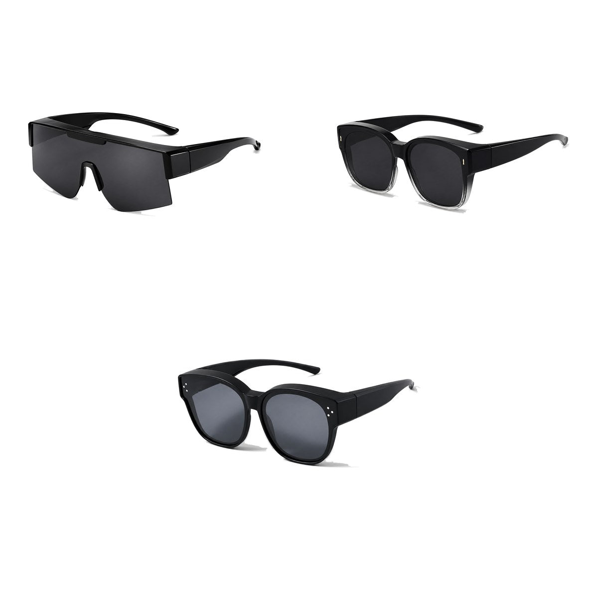 Ferbik family pack: RAFALE — Smoke, AURORE — Graduated black, PETIT NORD Black
