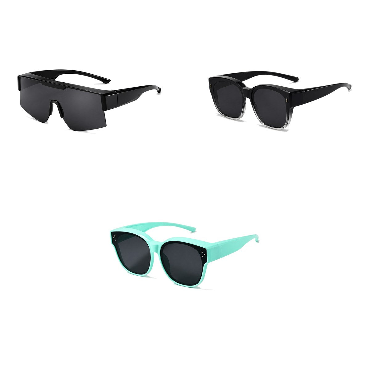 Ferbik family pack: RAFALE — Smoke, AURORE — Graduated black, PETIT NORD Mint