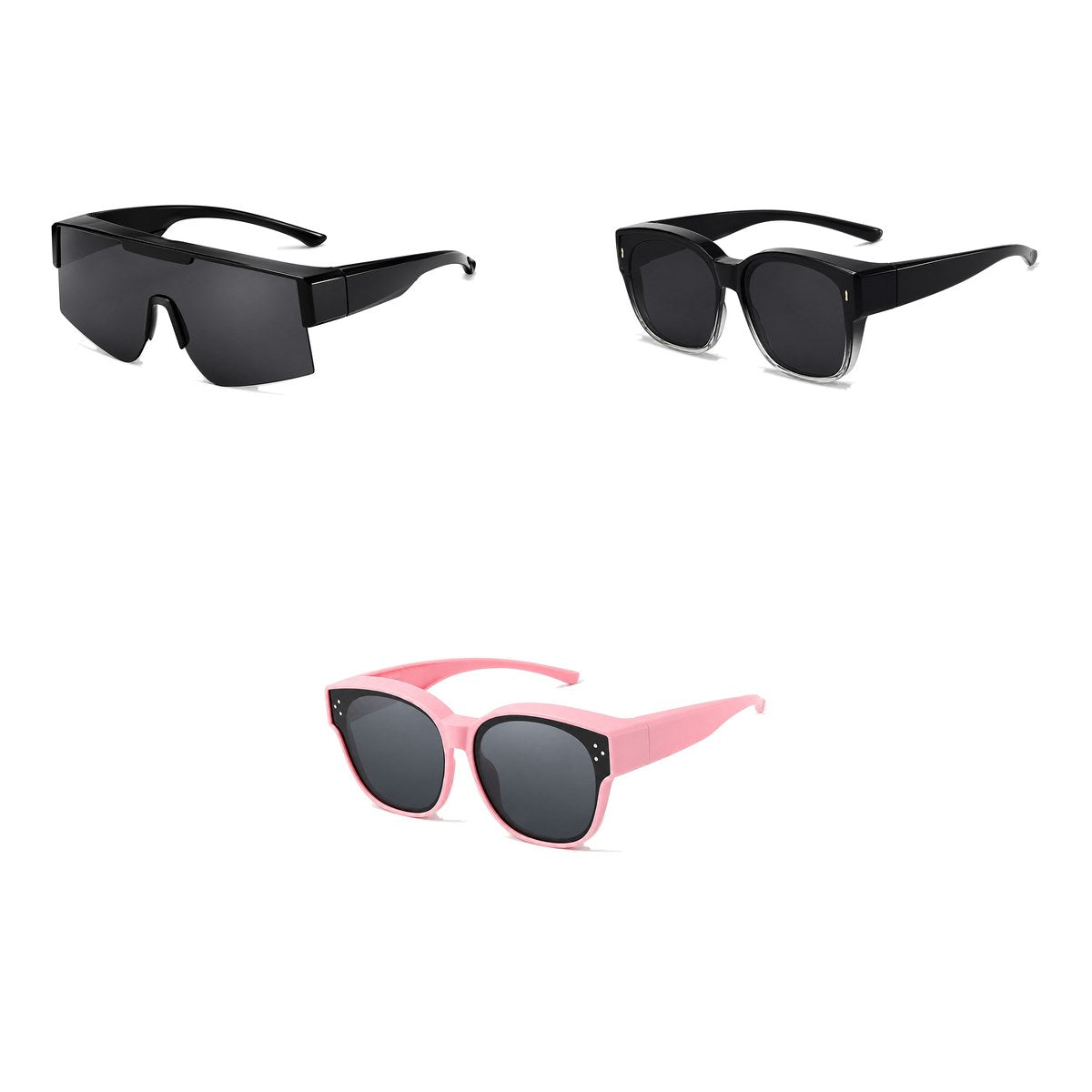 Ferbik family pack: RAFALE — Smoke, AURORE — Graduated black, PETIT NORD Pink