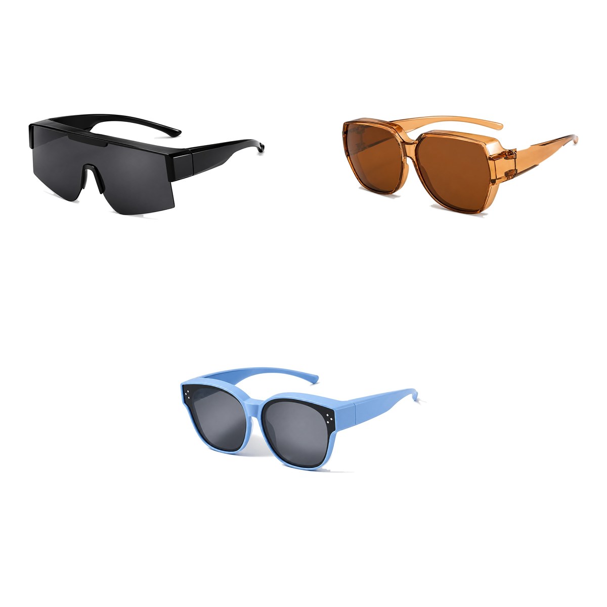 Ferbik family pack: RAFALE — Smoke, BRUME — Tea, PETIT NORD Sky Blue