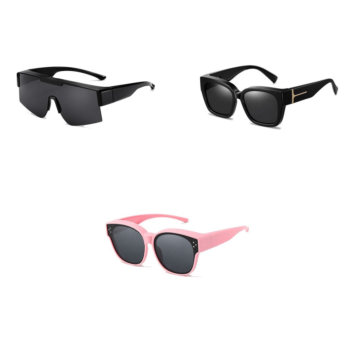 Ferbik family pack: RAFALE — Smoke, VESPRA — Black, PETIT NORD Pink