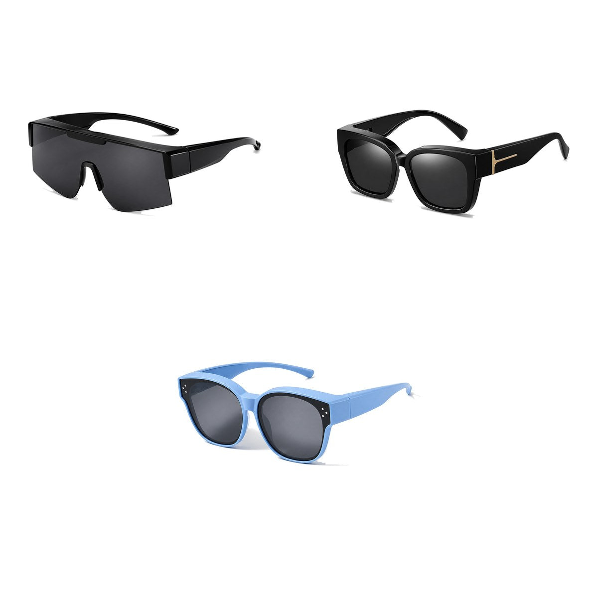Ferbik family pack: RAFALE — Smoke, VESPRA — Black, PETIT NORD Sky Blue