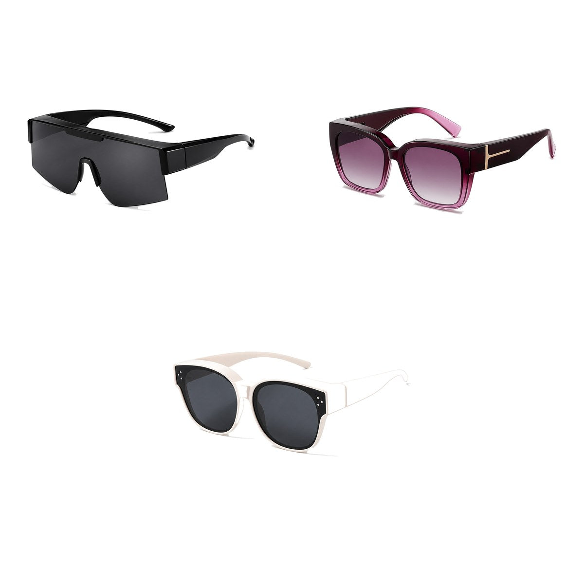 Ferbik family pack: RAFALE — Smoke, VESPRA — Graduated plum, PETIT NORD Cream