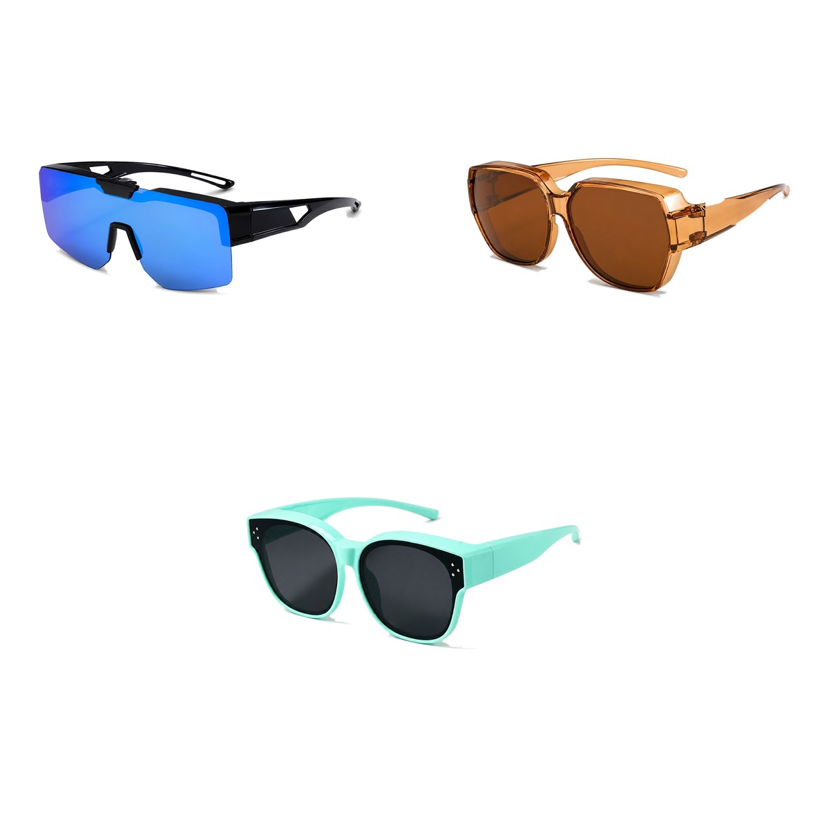 Ferbik family pack: SUROÎT — Blue mirror, BRUME — Tea, PETIT NORD Mint