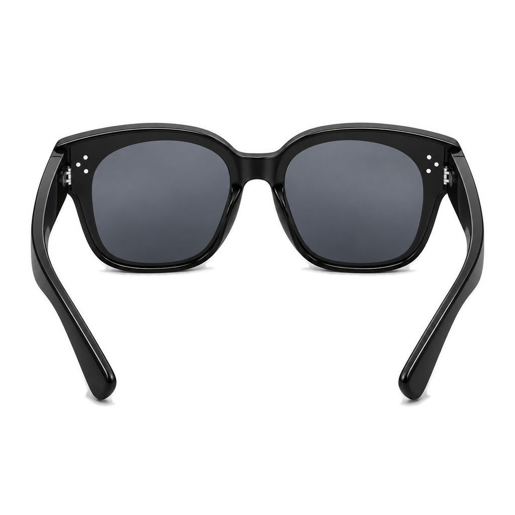 Lunettes de soleil enfant par-dessus PETIT NORD noir, vue de dos