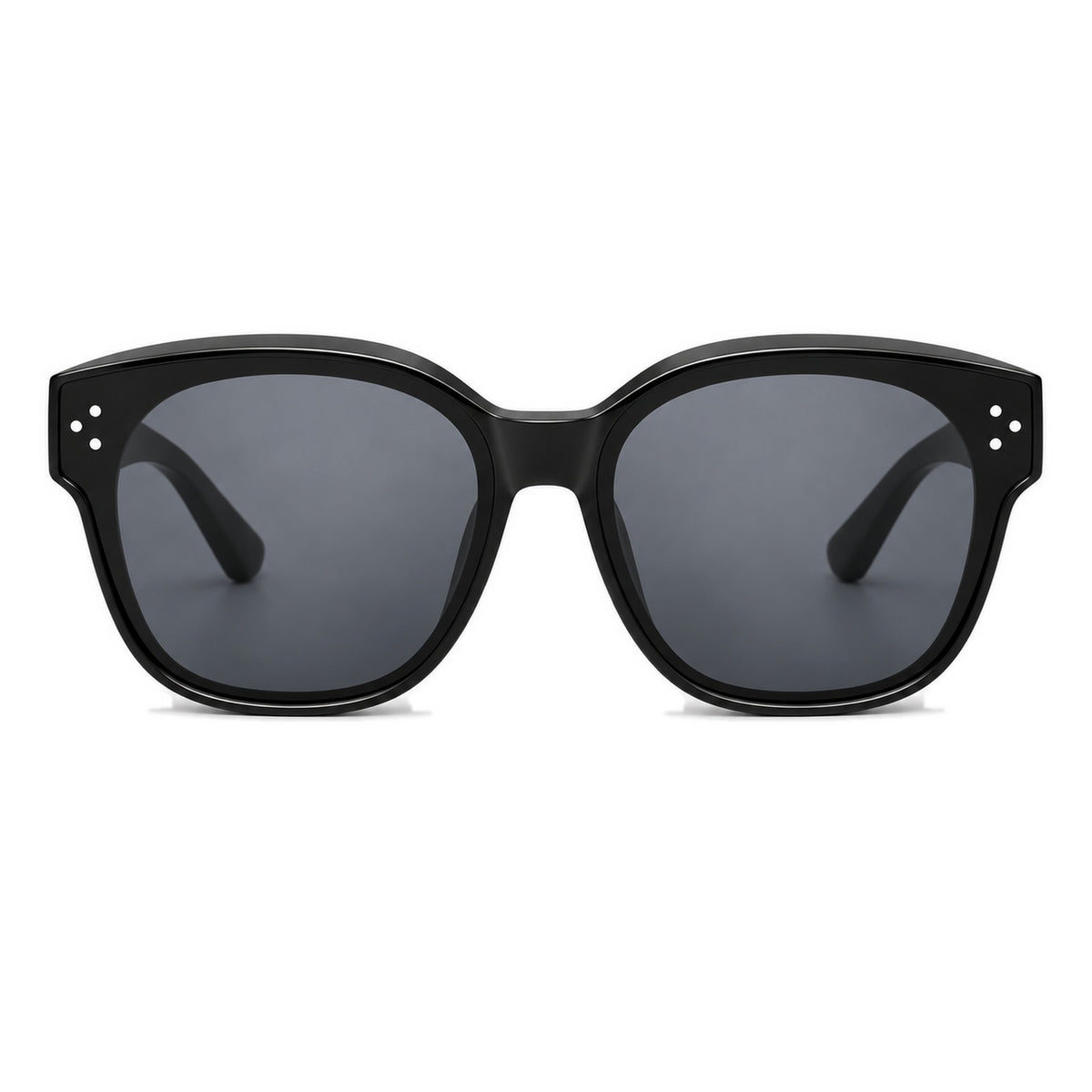 Lunettes de soleil enfant par-dessus PETIT NORD noir, vue de face