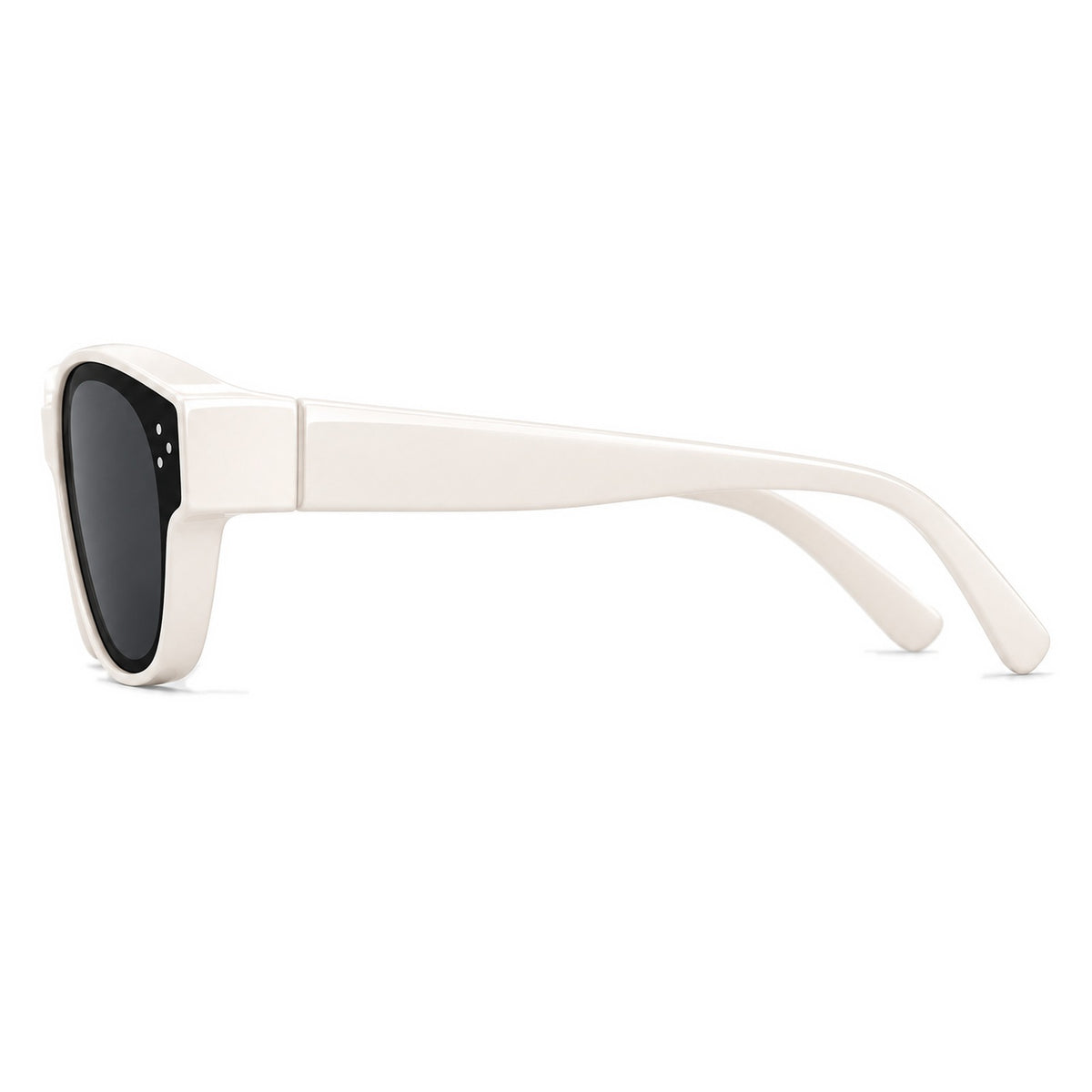 Lunettes de soleil enfant par-dessus PETIT NORD crème, vue de profil