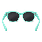 Lunettes de soleil enfant par-dessus PETIT NORD menthe, vue de dos