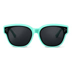 Lunettes de soleil enfant par-dessus PETIT NORD menthe, vue de face