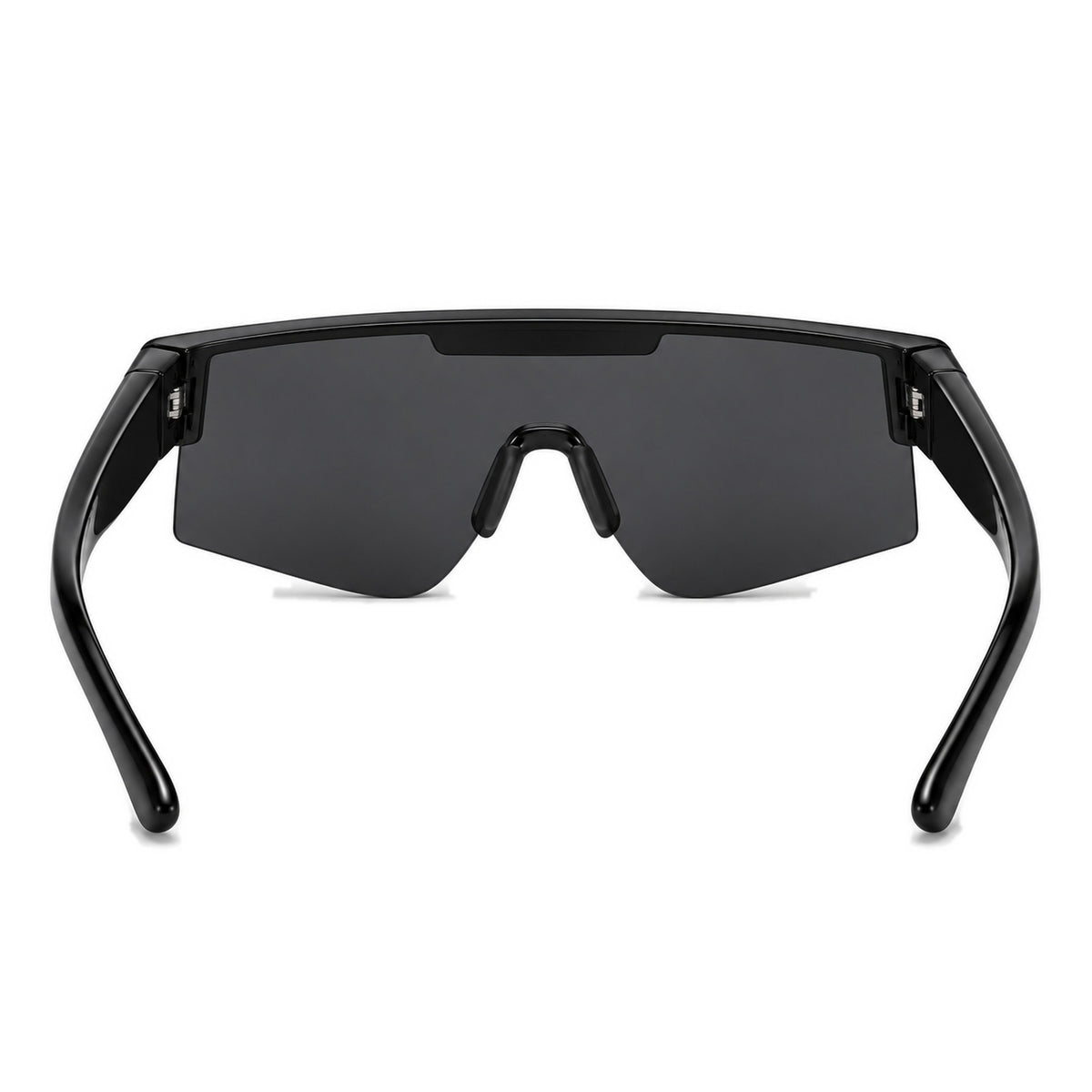 RAFALE smoke fit-over sport shield sunglasses, back view