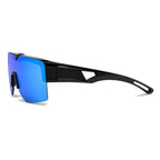 SUROIT blue mirror fit-over sunglasses, side view