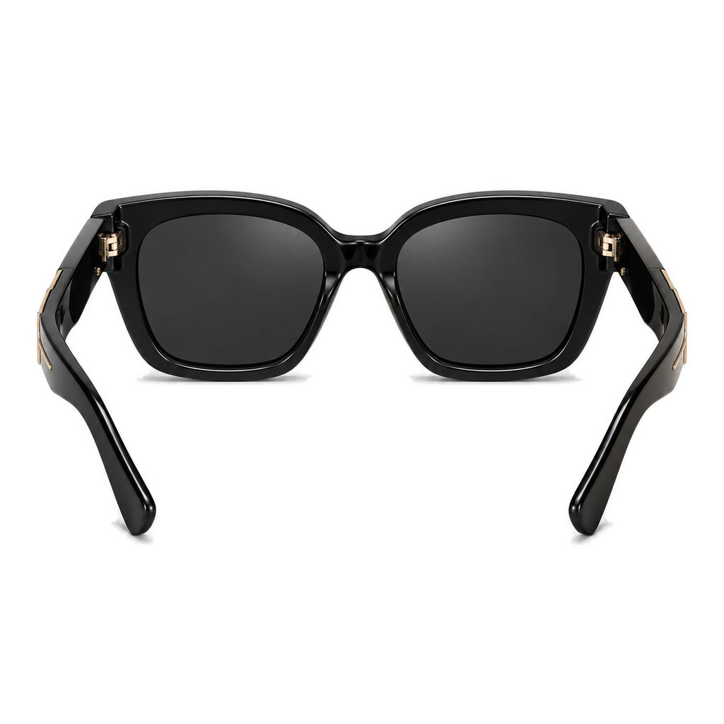 Lunettes de soleil par-dessus VESPRA noir, vue de dos