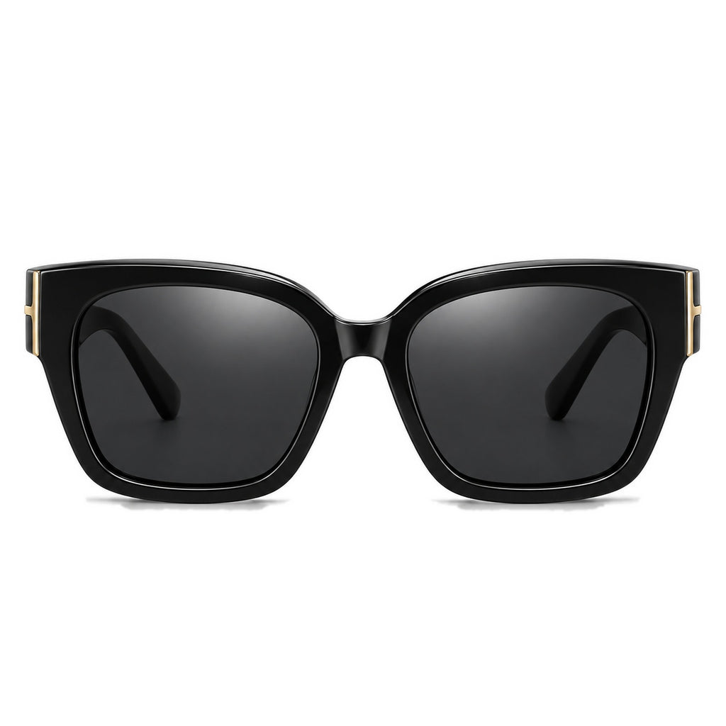 Lunettes de soleil par-dessus VESPRA noir, vue de face