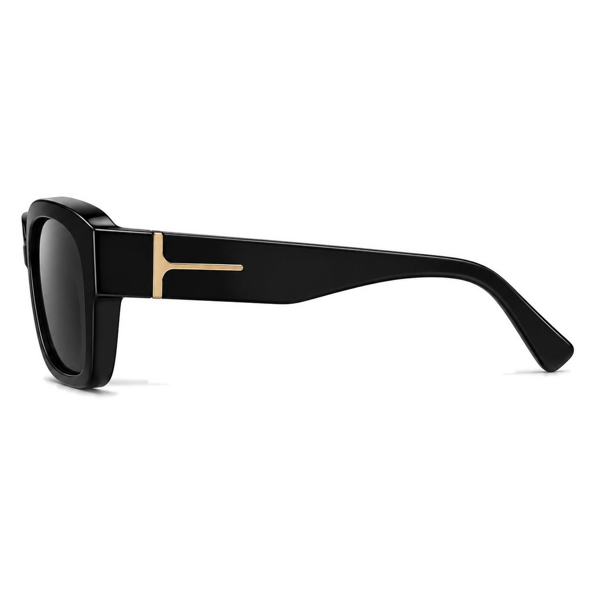 Lunettes de soleil par-dessus VESPRA noir, vue de profil